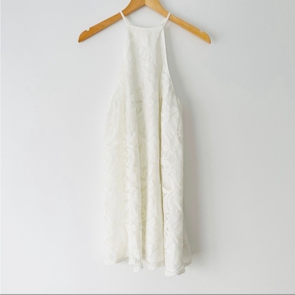Show Me Your Mumu SMYM Gomez white everlasting lace Shift mini dress NEW MEDIUM - Picture 1 of 10